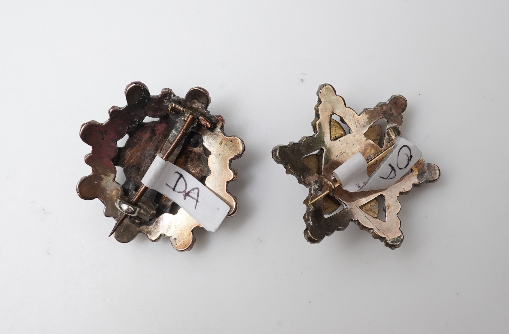 A collection of five brooches, 19th century